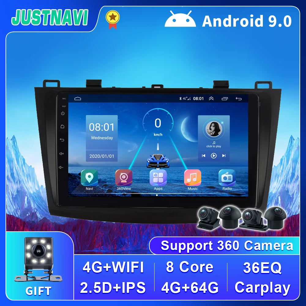 For Mazda 3 Car Radio 2004-2013 Multimedia DVD Player Multimedia GPS Navigation Stereo Android 9 Carplay 360 Panorama Autoradio
For Mazda 3 Car Radio 2004-2013 Multimedia DVD Player Multimedia GPS Navigation Stereo Android 9 Carplay 360 Panorama Autoradio