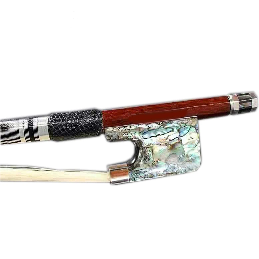Floraparts 4/4 Violin Bow Top Pernambuco Round Stick Ebony Core Abalone Mounted Frog Nickel Silver Parts Abalone Slide FPX01
Floraparts 4/4 Violin Bow Top Pernambuco Round Stick Ebony Core Abalone Mounted Frog Nickel Silver Parts Abalone Slide FPX01