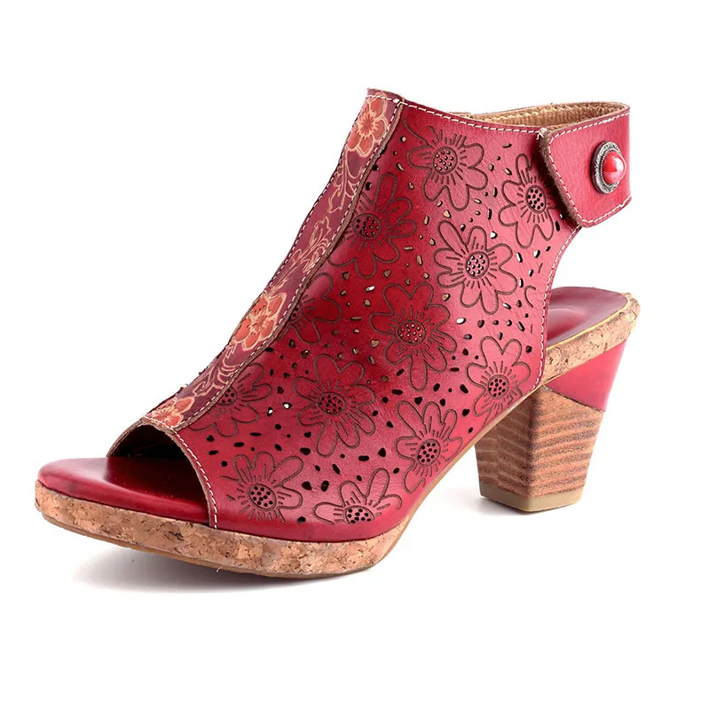 High heeled shoes women's summer 2020 new flower hollowed out breathable national style thick heeled boots women's sandals
High heeled shoes women's summer 2020 new flower hollowed out breathable national style thick heeled boots women's sandals