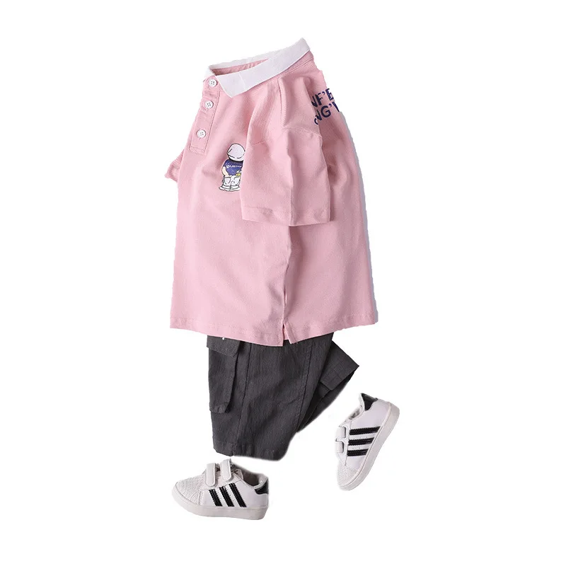 Lapel Spring Summer Boys Clothing SuitsT-shirt + Shorts 2pcs/Set Kids Jacket Tops Outfits Teenager Sport Tracksuit High Quality
Lapel Spring Summer Boys Clothing SuitsT-shirt + Shorts 2pcs/Set Kids Jacket Tops Outfits Teenager Sport Tracksuit High Quality