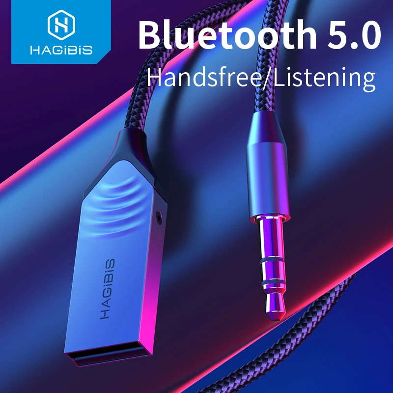 Hagibis Bluetooth 5.0 Receiver Car AUX 3.5mm Jack Wireless Adapter Audio Cable For Speaker Headphones Hands Free Call navigation
Hagibis Bluetooth 5.0 Receiver Car AUX 3.5mm Jack Wireless Adapter Audio Cable For Speaker Headphones Hands Free Call navigation