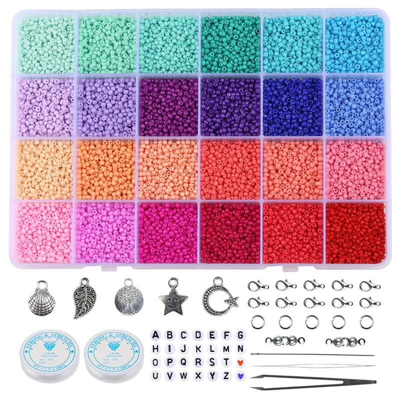 2mm Small Craft Bead Set In Box Accessories Set For Bracelets 2021 Czech Glass Seed Beads For DIY Jewelry Making Gift Wholesale
2mm Small Craft Bead Set In Box Accessories Set For Bracelets 2021 Czech Glass Seed Beads For DIY Jewelry Making Gift Wholesale