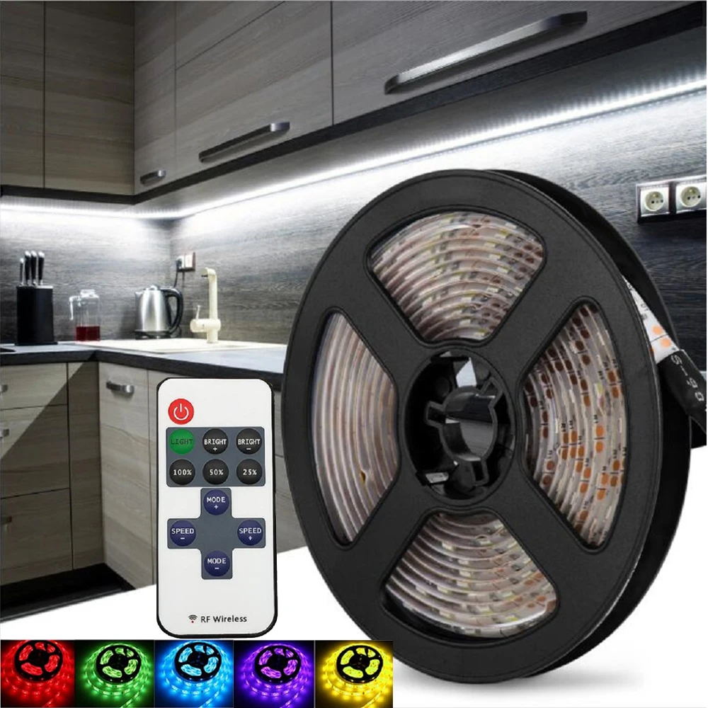 DC 5V USB Dimmerable SMD 2835 LED Strip Light IP21 IP65 Waterproof Flexible Tape Night Lamp With RF Remote
DC 5V USB Dimmerable SMD 2835 LED Strip Light IP21 IP65 Waterproof Flexible Tape Night Lamp With RF Remote