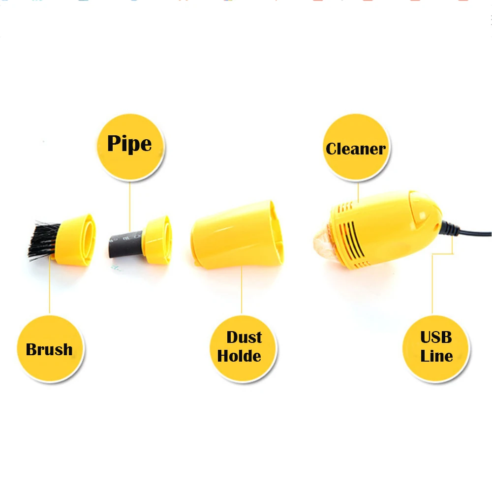 Mini USB Keyboard Cleaner Desktop Vacuum Computer PC Laptop Brush Dust Cleaning Kit for Laptop Computers Keyboards
Mini USB Keyboard Cleaner Desktop Vacuum Computer PC Laptop Brush Dust Cleaning Kit for Laptop Computers Keyboards