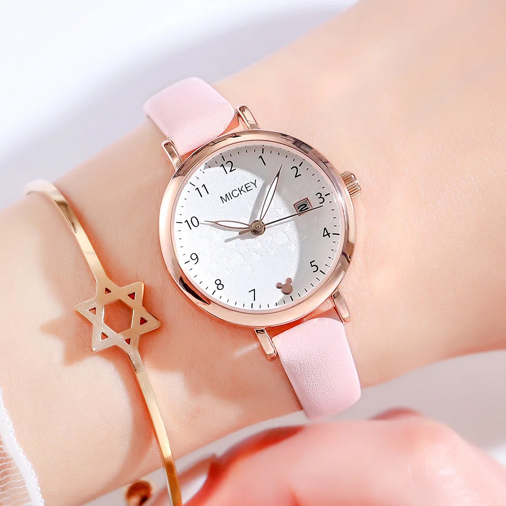 Disney Mickey Watch Women's Waterproof Fashion Trend Quartz Watch Middle School Student Belt Children's Watch
Disney Mickey Watch Women's Waterproof Fashion Trend Quartz Watch Middle School Student Belt Children's Watch
