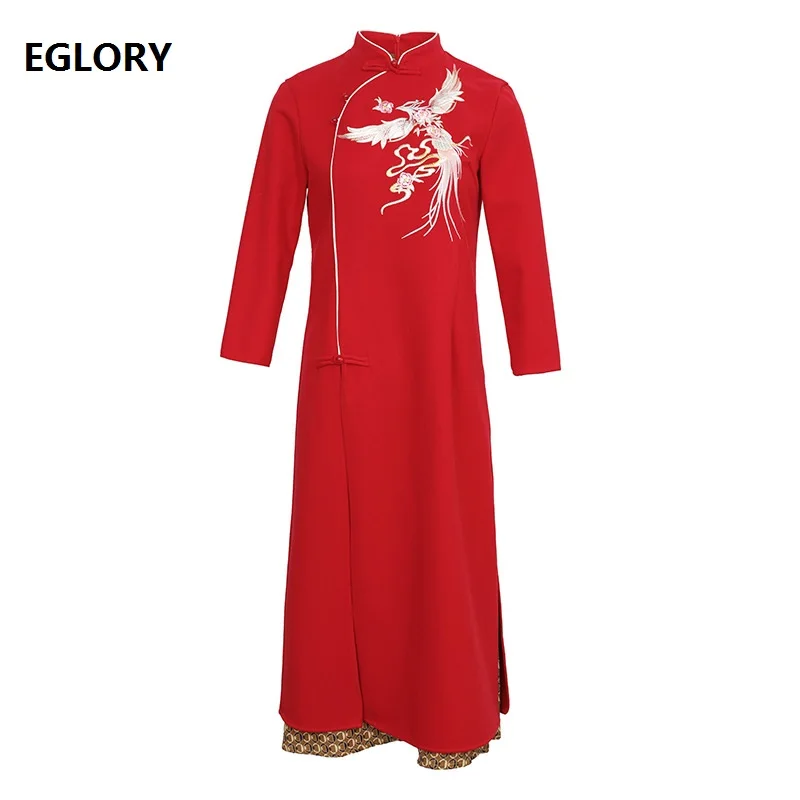 Elegant 1950s Style Dress 2020 Autumn Winter Bride Mother Women Luxurious Embroidery Vintage Print Patchwork Warm Wool Dress XXL
Elegant 1950s Style Dress 2020 Autumn Winter Bride Mother Women Luxurious Embroidery Vintage Print Patchwork Warm Wool Dress XXL