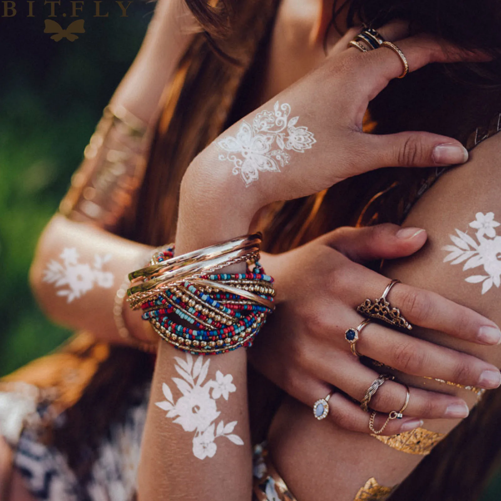 BIT.FLY 1pc Trendy Fake Flower Waterproof Tattoo Temporary White for Women Body Art Tattoo Henna Pendant Choker Jewelry Sticker
BIT.FLY 1pc Trendy Fake Flower Waterproof Tattoo Temporary White for Women Body Art Tattoo Henna Pendant Choker Jewelry Sticker