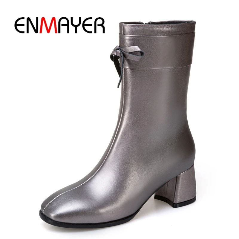 ENMAYER Pointed Toe Basic Genuine Leather Women Boots Shoes Woman Botas Mujer Invierno Size34-43 ZYL1771
ENMAYER Pointed Toe Basic Genuine Leather Women Boots Shoes Woman Botas Mujer Invierno Size34-43 ZYL1771