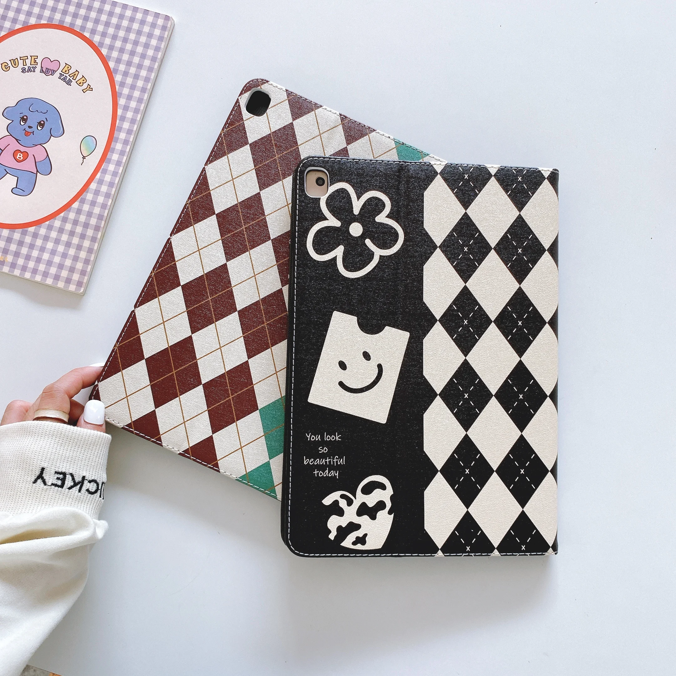 Assorted Colors Rhombus Plaid Tablet Protective Case For iPad Air 1 2 3 Mini 4 5 2017 2018 2020 Cover
Assorted Colors Rhombus Plaid Tablet Protective Case For iPad Air 1 2 3 Mini 4 5 2017 2018 2020 Cover