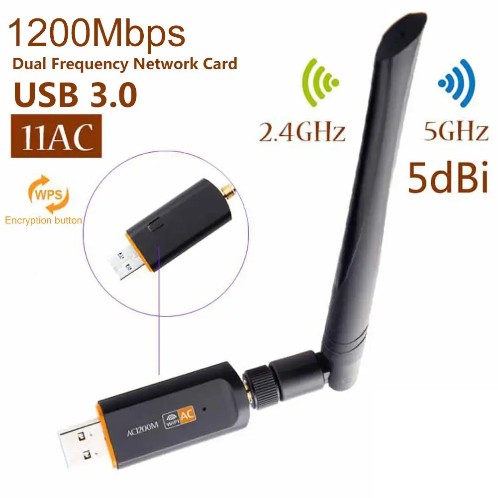 WiFi Receiver Network Card 1200Mbps USB WiFi Adapter 150mbps 2dBi Wi-Fi adapter PC Wi Fi Antenna WiFi Dongle 2.4G USB Ethernet
WiFi Receiver Network Card 1200Mbps USB WiFi Adapter 150mbps 2dBi Wi-Fi adapter PC Wi Fi Antenna WiFi Dongle 2.4G USB Ethernet