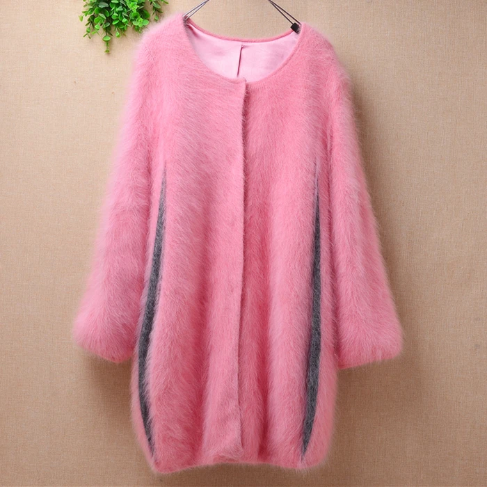 ladies women Korean fashion sweet pink hairy fuzzy mink cashmere knitted long sleeves loose cardigans angora fur jacket coat
ladies women Korean fashion sweet pink hairy fuzzy mink cashmere knitted long sleeves loose cardigans angora fur jacket coat