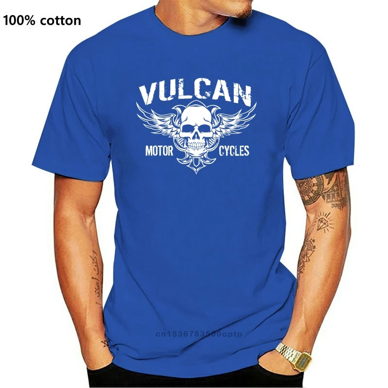 

New Motorcycle Double Side Vulcan Nomad Voyager Black T-Shirt 2021 Short Sleeve O-Neck Tops Tees Men 100% Cotton Homme Short Sle