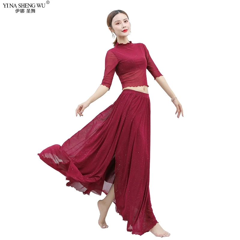 Adult Sexy Mesh Belly Dance Tops Skirt Costumes for Women Bellydance Costumes Top+Skirt Indian Dancing Clothes Dancer Wear
Adult Sexy Mesh Belly Dance Tops Skirt Costumes for Women Bellydance Costumes Top+Skirt Indian Dancing Clothes Dancer Wear