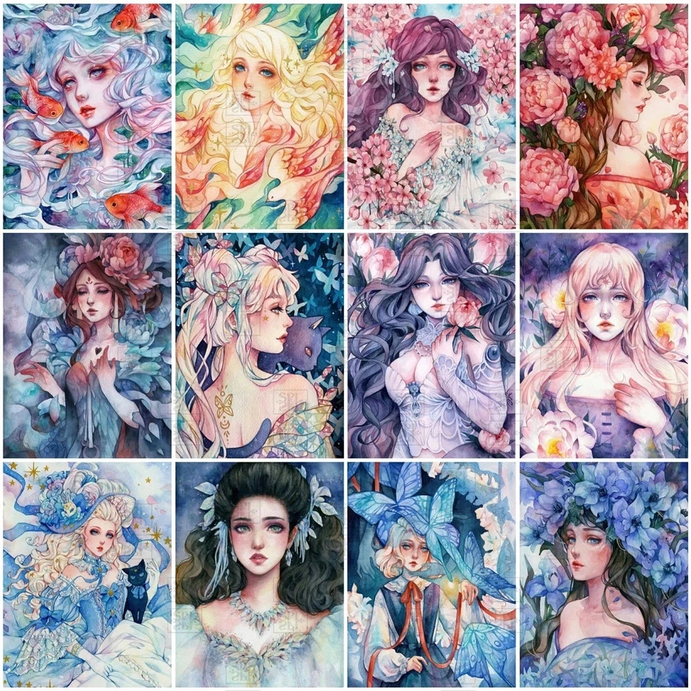 5D Diy Diamond Painting Cartoon Girl Princess and Flower Full Drill Embroidery Cross Stitch Kits Home Wall Decor Gift Mosaic
5D Diy Diamond Painting Cartoon Girl Princess and Flower Full Drill Embroidery Cross Stitch Kits Home Wall Decor Gift Mosaic