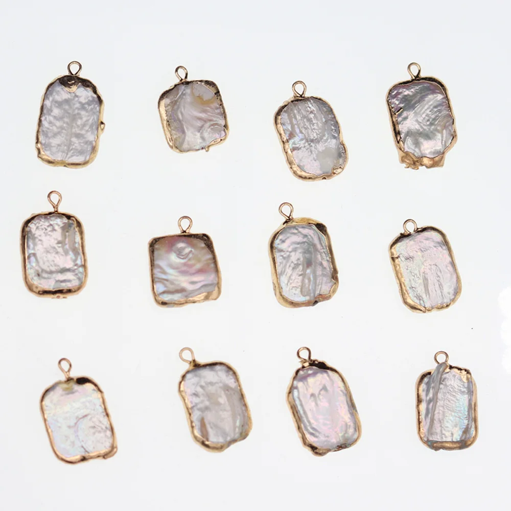 5PCS Natural Freshwater Pearl Pendants Square Pearl Pendants For Jewelry Making DIY Accessories Fit Necklaces Size 12x20-13x22mm
5PCS Natural Freshwater Pearl Pendants Square Pearl Pendants For Jewelry Making DIY Accessories Fit Necklaces Size 12x20-13x22mm