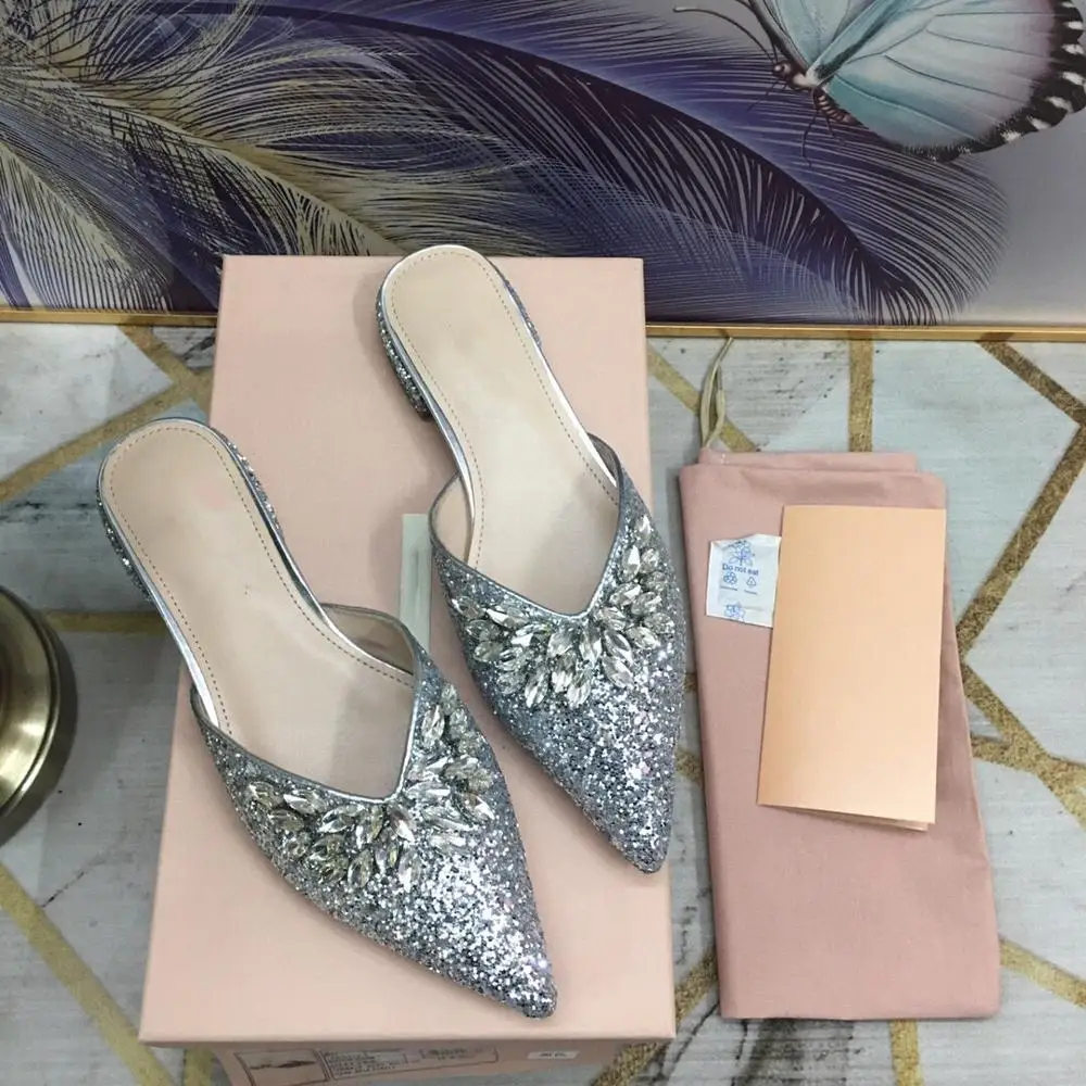 Ollymurs Shoes Woman Pointed Toes Flats Slippers Crystal BingBling Slippers Slip-Ons Woman Mules Woman Zapatos De Mujer 
Ollymurs Shoes Woman Pointed Toes Flats Slippers Crystal BingBling Slippers Slip-Ons Woman Mules Woman Zapatos De Mujer
