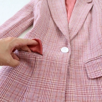 big Pant Autumn Suits code Women pink plaid suit points wide leg pants wool suit women Office Lady Suits Women Outfits NEW
big Pant Autumn Suits code Women pink plaid suit points wide leg pants wool suit women Office Lady Suits Women Outfits NEW