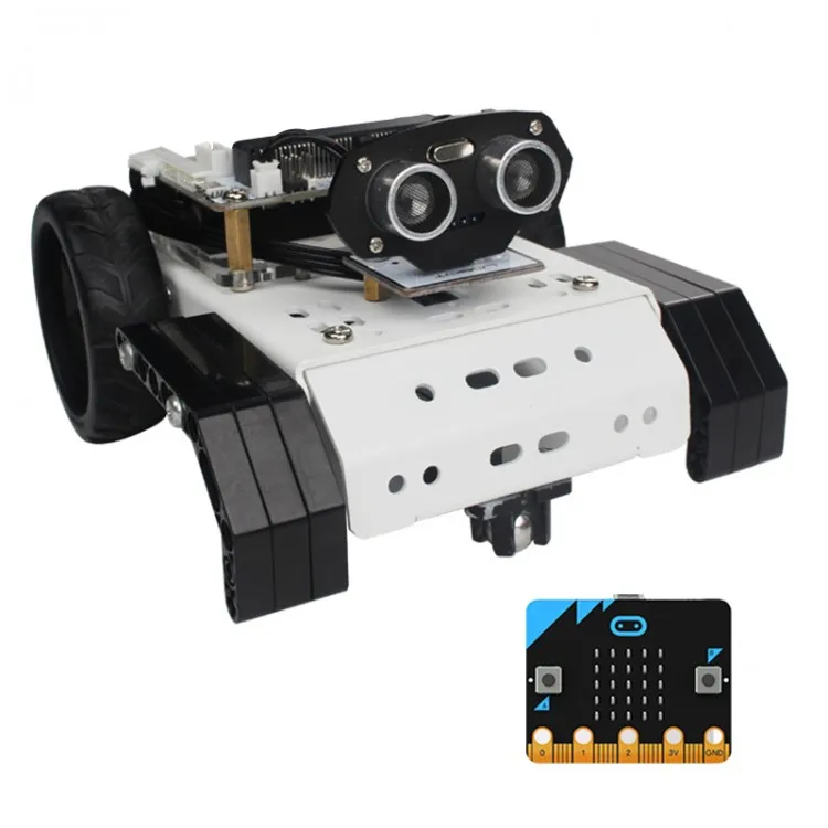 GOGObit Programmable Robot Car Kit Unfinished Voice PC APP Handlebit Control (with / micro: bit Motherboard)
GOGObit Programmable Robot Car Kit Unfinished Voice PC APP Handlebit Control (with / micro: bit Motherboard)