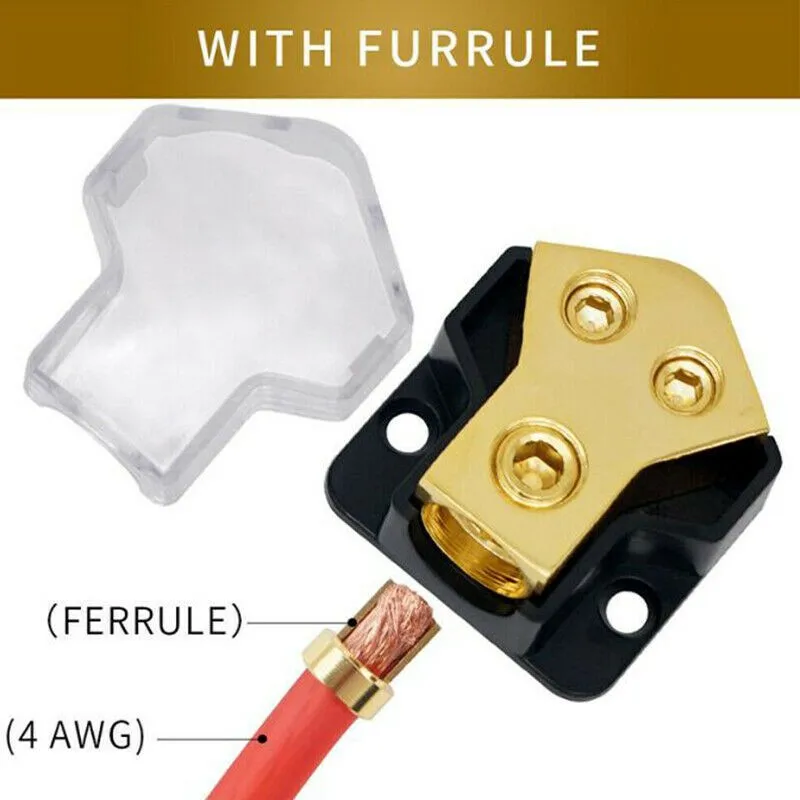 2 Way Power Distribution Block Power/Ground Splitter 0/4gauge AWG For Car Aud WH Car Power Distributor Block
2 Way Power Distribution Block Power/Ground Splitter 0/4gauge AWG For Car Aud WH Car Power Distributor Block