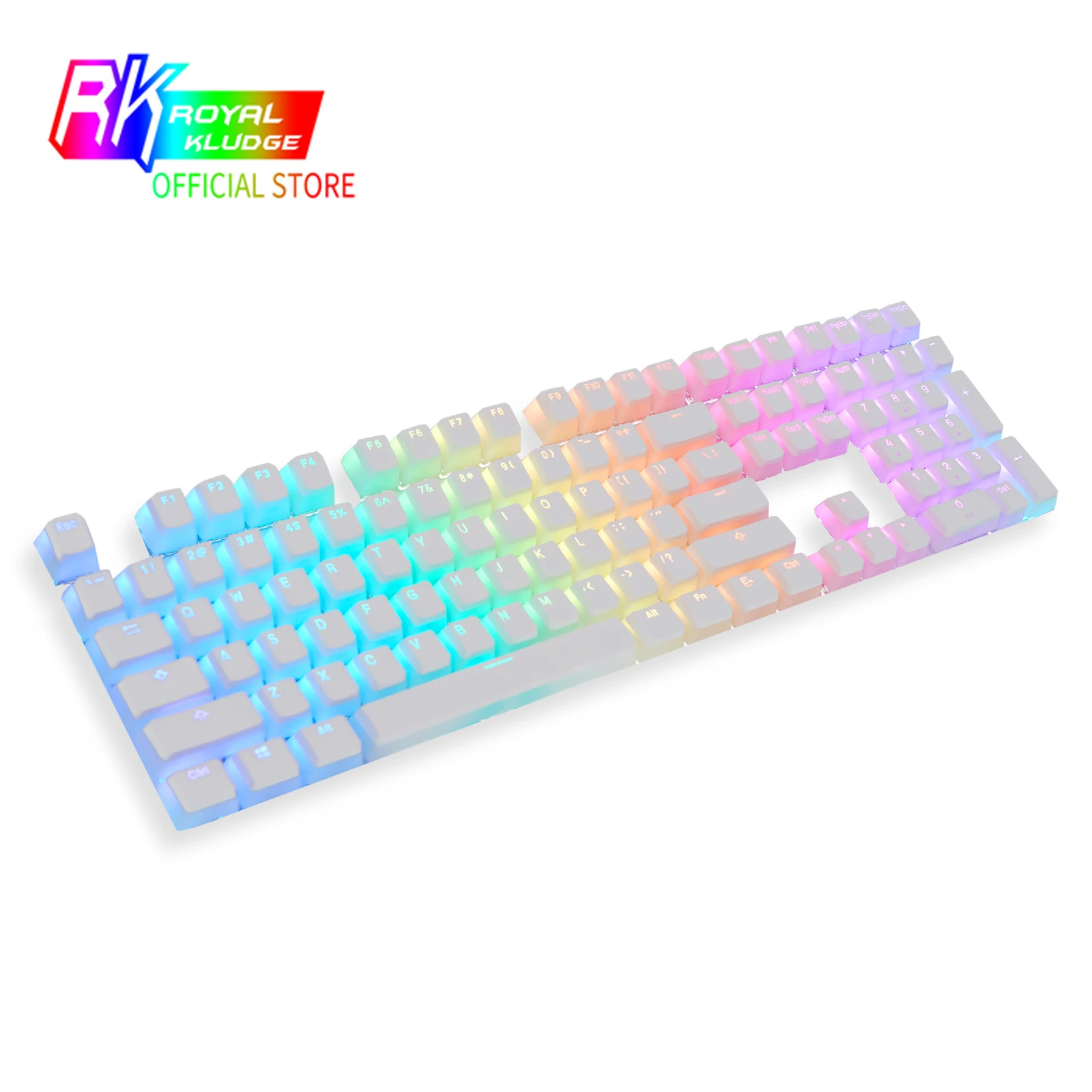 RK 112 двойные колпачки для ключей PBT OEM профиль ANSI ISO раскладка с подсветкой