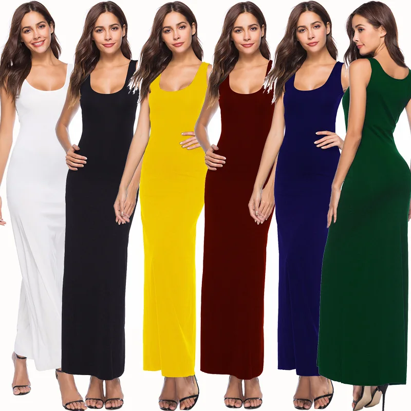 Summer Dress Women Elegant Robe Femme Sexy Long Dress White Sleeveless O-Neck Maxi Dress Vestidos Plus Size Women Clothing
Summer Dress Women Elegant Robe Femme Sexy Long Dress White Sleeveless O-Neck Maxi Dress Vestidos Plus Size Women Clothing