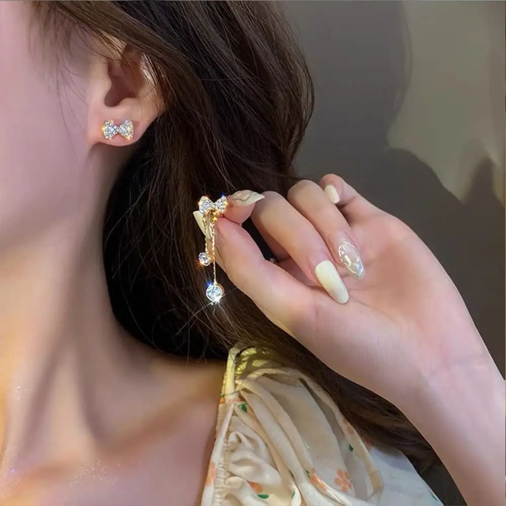 Bow Earrings Temperament Butterfly Drop Dangle Earrings French Long Tassel Earrings for Women Jewelry Festival Gifts
Bow Earrings Temperament Butterfly Drop Dangle Earrings French Long Tassel Earrings for Women Jewelry Festival Gifts