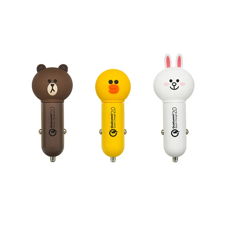 Korean Line Friends Cartoon Cute Silicone Charger Fast Charging Vehicle Car Charger
Korean Line Friends Cartoon Cute Silicone Charger Fast Charging Vehicle Car Charger