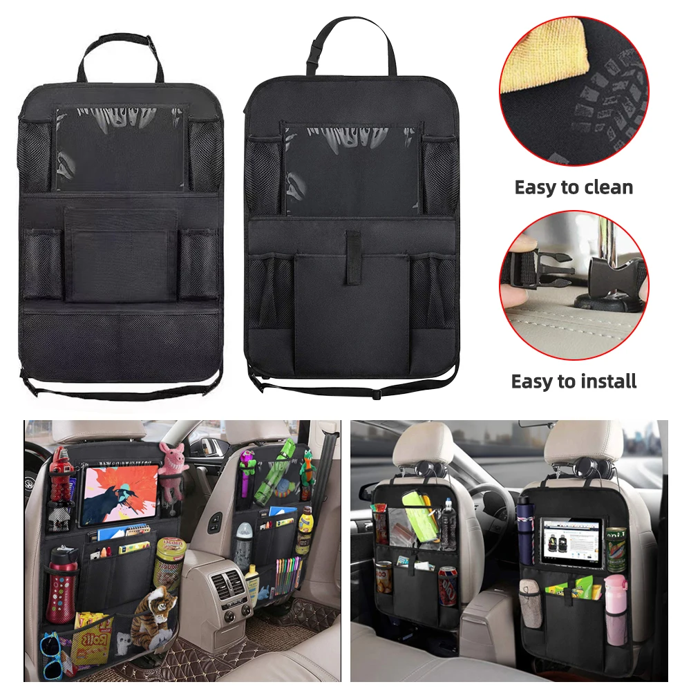 Car Backseat Organizer with Touch Screen Tablet Holder Auto Back Seat Storage Cover Protector for Travel Road Trip Kids Toddlers
Car Backseat Organizer with Touch Screen Tablet Holder Auto Back Seat Storage Cover Protector for Travel Road Trip Kids Toddlers