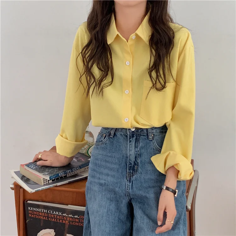 Korean style shirt women's autumn and winter design sense of chic top new 2021 fashion foreign style long sleeve shirt
Korean style shirt women's autumn and winter design sense of chic top new 2021 fashion foreign style long sleeve shirt