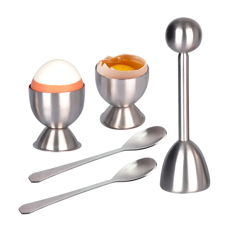 

Открывашка для яиц из нержавеющей стали, креативный набор разделителей нож для яиц, нож для ракушек, резак для яиц, кухонный инструмент, гадж...