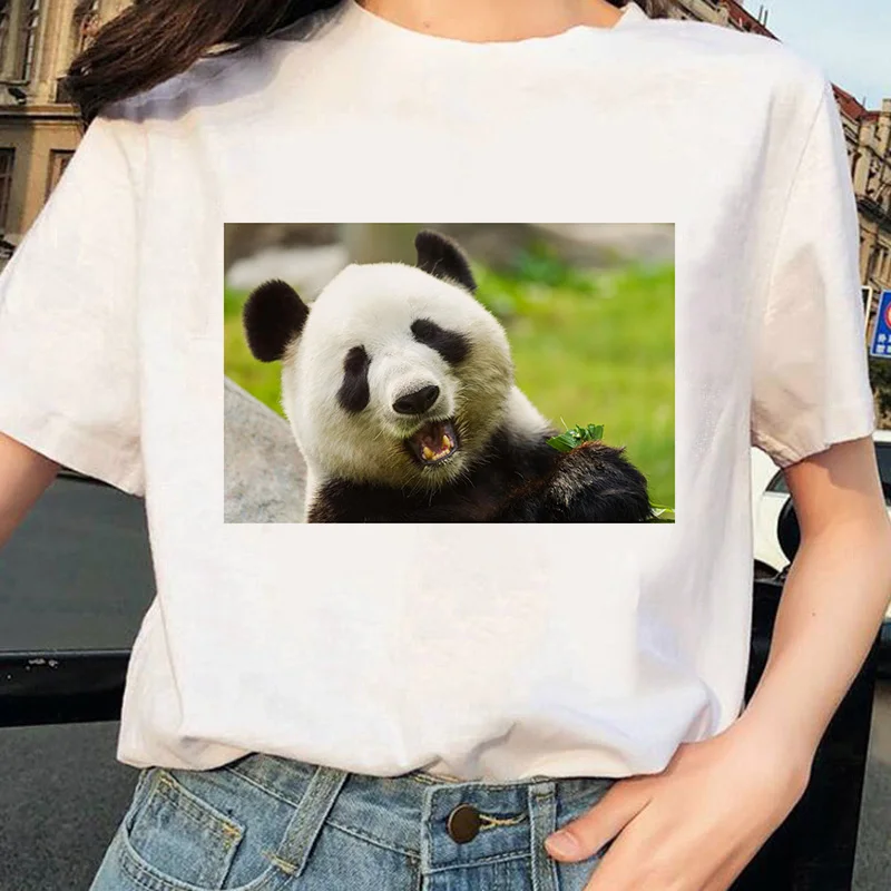 Women Streetwear Panda Printed Graphic Tees Women Tops Funny Casual T-shirts Top Summer Vintage T Shirts Couple Clothes 
Women Streetwear Panda Printed Graphic Tees Women Tops Funny Casual T-shirts Top Summer Vintage T Shirts Couple Clothes
