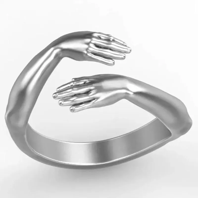 New Romantic Love Hug Carved Hand Rings Creative Love Forever Open Finger Adjustable Hand Ring For Women Men Fashion Jewelry
New Romantic Love Hug Carved Hand Rings Creative Love Forever Open Finger Adjustable Hand Ring For Women Men Fashion Jewelry