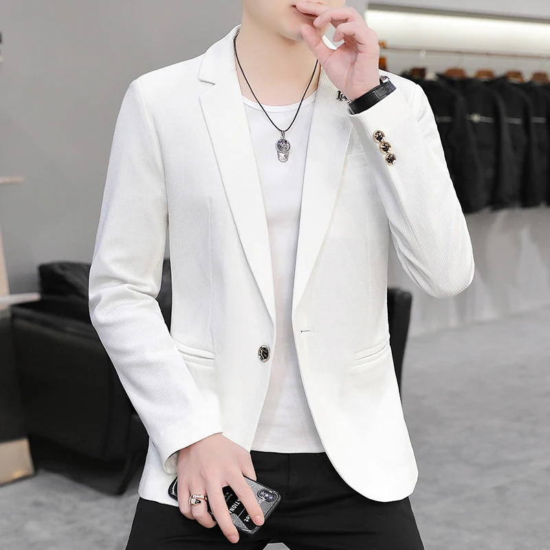 Office Professional Wear 2022 New Men's Slim White Suit Youth Fashionable Personality Jacket Ironing Jacket M-4XL
Office Professional Wear 2022 New Men's Slim White Suit Youth Fashionable Personality Jacket Ironing Jacket M-4XL