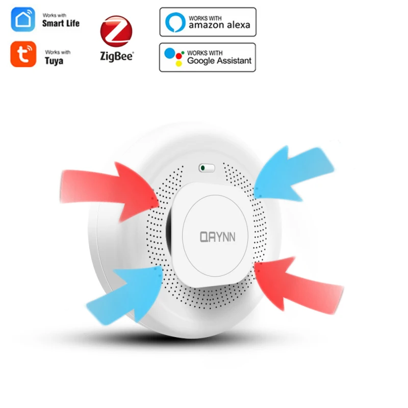 Tuya Smart Zigbee Smoke Detector Smart Fire Alarm Progressive Sound Photoelectric Smoke Sensor Work With Zigbee Hub APP Push
Tuya Smart Zigbee Smoke Detector Smart Fire Alarm Progressive Sound Photoelectric Smoke Sensor Work With Zigbee Hub APP Push