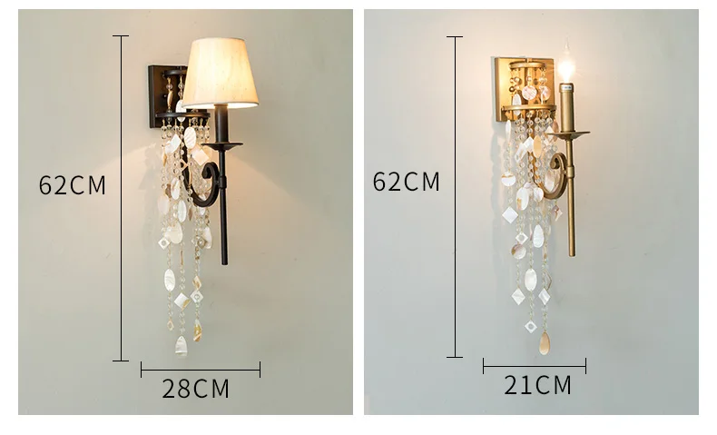 Modern Crystal Shell Pendant Led Wall Sconce Lamp Home Decor Indoor Gold Black Metal Lighting Fixture applique murale luminaire
Modern Crystal Shell Pendant Led Wall Sconce Lamp Home Decor Indoor Gold Black Metal Lighting Fixture applique murale luminaire