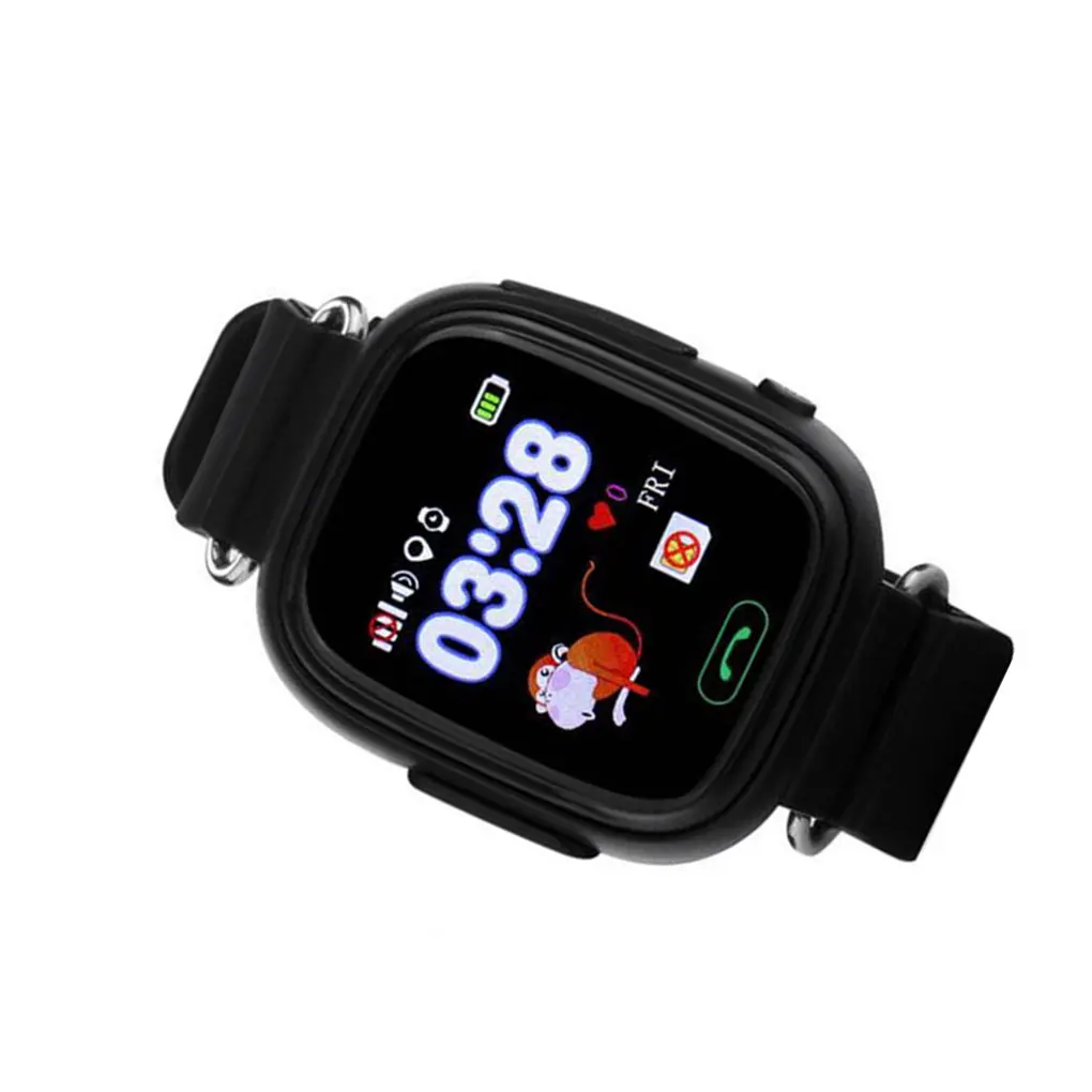 GPS детские часы Q90 Детские Смарт анти потерянные наручные SOS местоположение