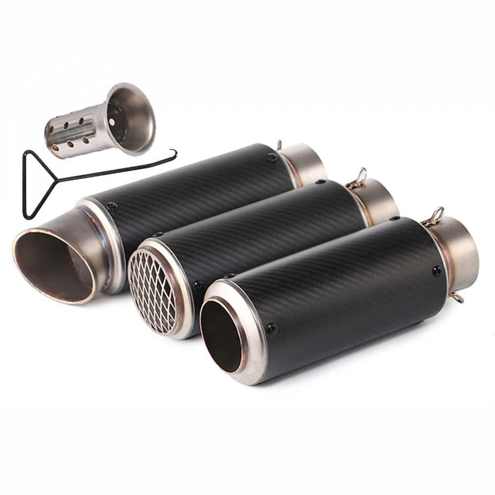 51mm Carbon Fiber Motocross Exhaust Pipe Motorcycle Racing Escape Moto Muffler Silencer For Scooter KTM Pit Bike Cafe Racer
51mm Carbon Fiber Motocross Exhaust Pipe Motorcycle Racing Escape Moto Muffler Silencer For Scooter KTM Pit Bike Cafe Racer