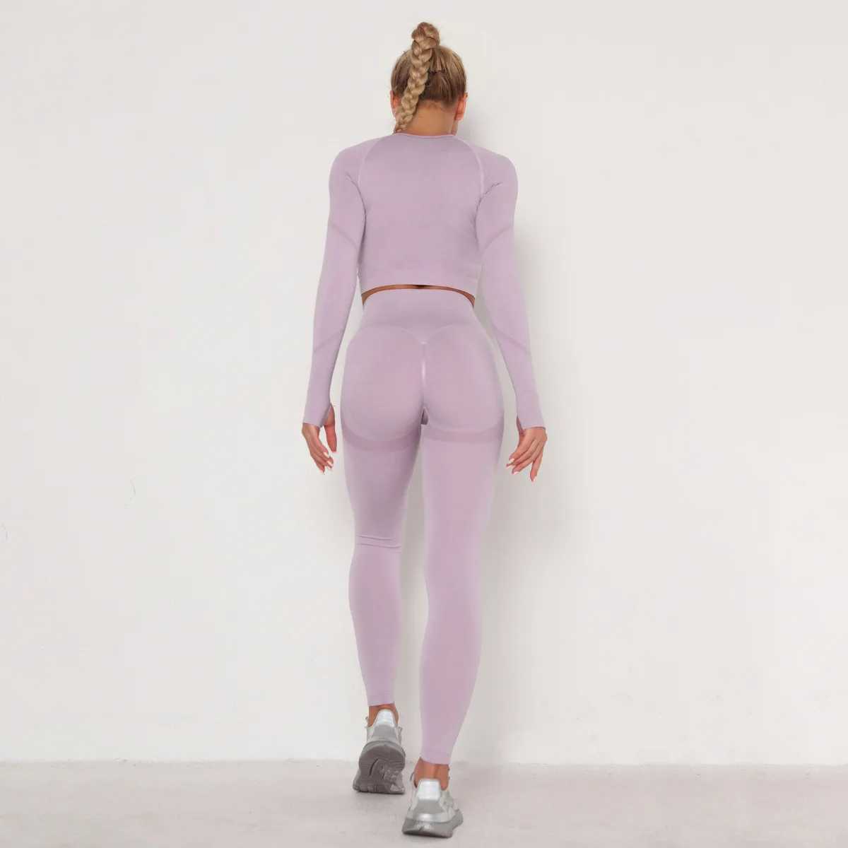 Yoga Set Seamless Women Gym Sport Suit 2 Pcs Set Tracksuit Leggings High Waist Slimming Tight Long-sleeve Fitness Clothing Sets
Yoga Set Seamless Women Gym Sport Suit 2 Pcs Set Tracksuit Leggings High Waist Slimming Tight Long-sleeve Fitness Clothing Sets