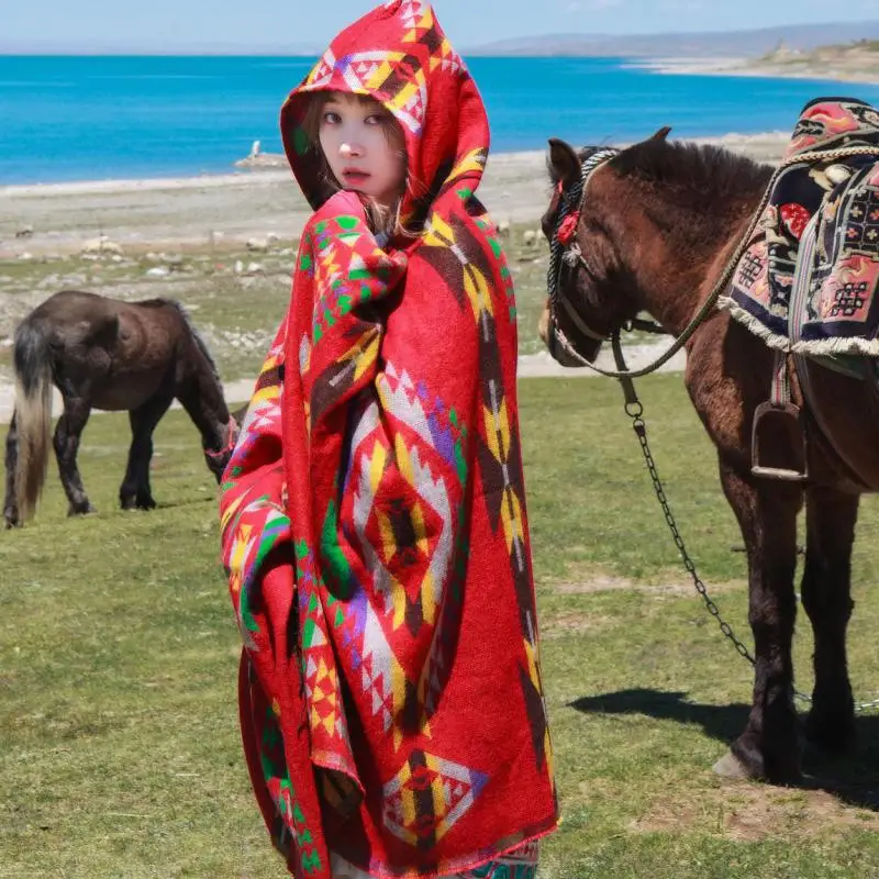 Female Luxury Handmake Women Ethnic Scarf Shawl Winter Thickened Warm Travel Red Hat Cape Decoration 150x130cm Cashmere Pashmina
Female Luxury Handmake Women Ethnic Scarf Shawl Winter Thickened Warm Travel Red Hat Cape Decoration 150x130cm Cashmere Pashmina