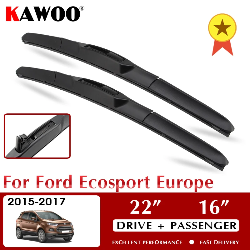 KAWOO Wiper Car Wiper Blades For Ford Ecosport Europe 2015-2017 Windshield Windscreen Front Window Accessories 22"+16" LHD RHD
KAWOO Wiper Car Wiper Blades For Ford Ecosport Europe 2015-2017 Windshield Windscreen Front Window Accessories 22"+16" LHD RHD