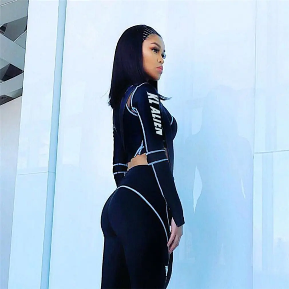 women fitness sporting two pieces set letter print turtleneck top leggings striped patchwork 2019 fashion 2 pcs tracksuits
women fitness sporting two pieces set letter print turtleneck top leggings striped patchwork 2019 fashion 2 pcs tracksuits