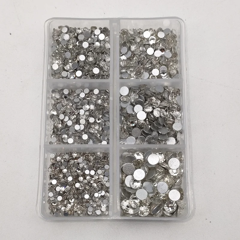 Wholesale Shinny Mix Size Nail Rhinestone Super Shinny Crystal Flatback Gem Stone SS6-SS20 Glass Nail Rhinestones 2160pcs/Box
Wholesale Shinny Mix Size Nail Rhinestone Super Shinny Crystal Flatback Gem Stone SS6-SS20 Glass Nail Rhinestones 2160pcs/Box