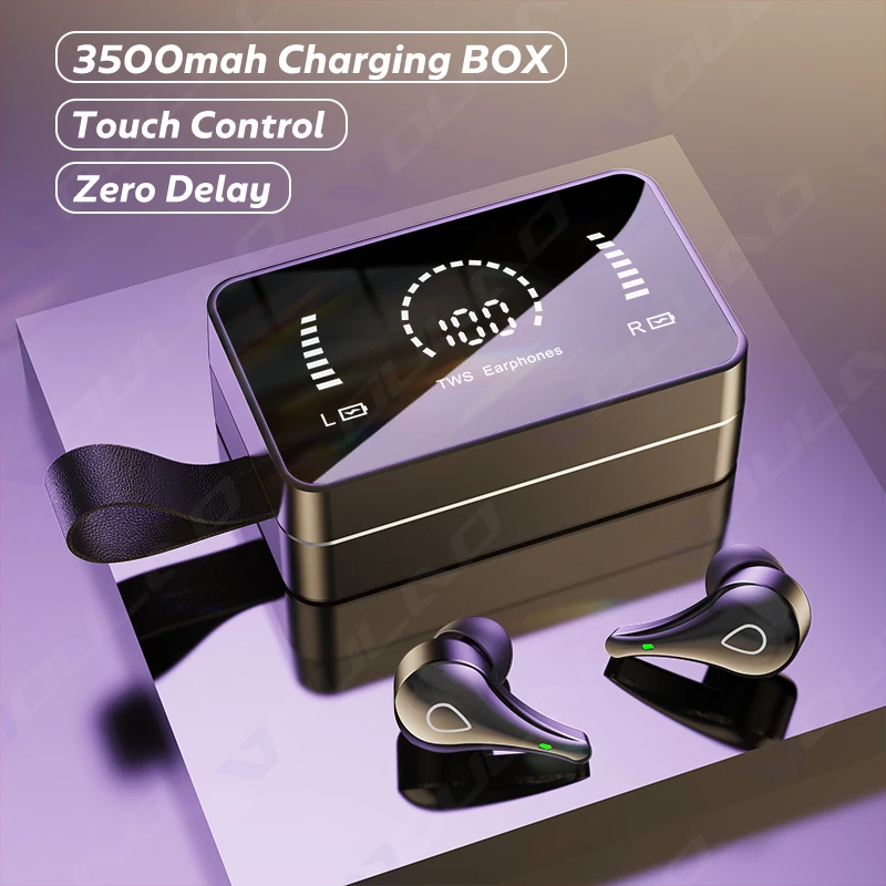 Наушники-вкладыши TWS Bluetooth наушники с микрофонами спортивная водонепроницаемая гарнитура Bluetooth Беспроводной наушники 3500 мА · ч зарядный чех...
Наушники-вкладыши TWS Bluetooth наушники с микрофонами спортивная водонепроницаемая гарнитура Bluetooth Беспроводной наушники 3500 мА · ч зарядный чех...