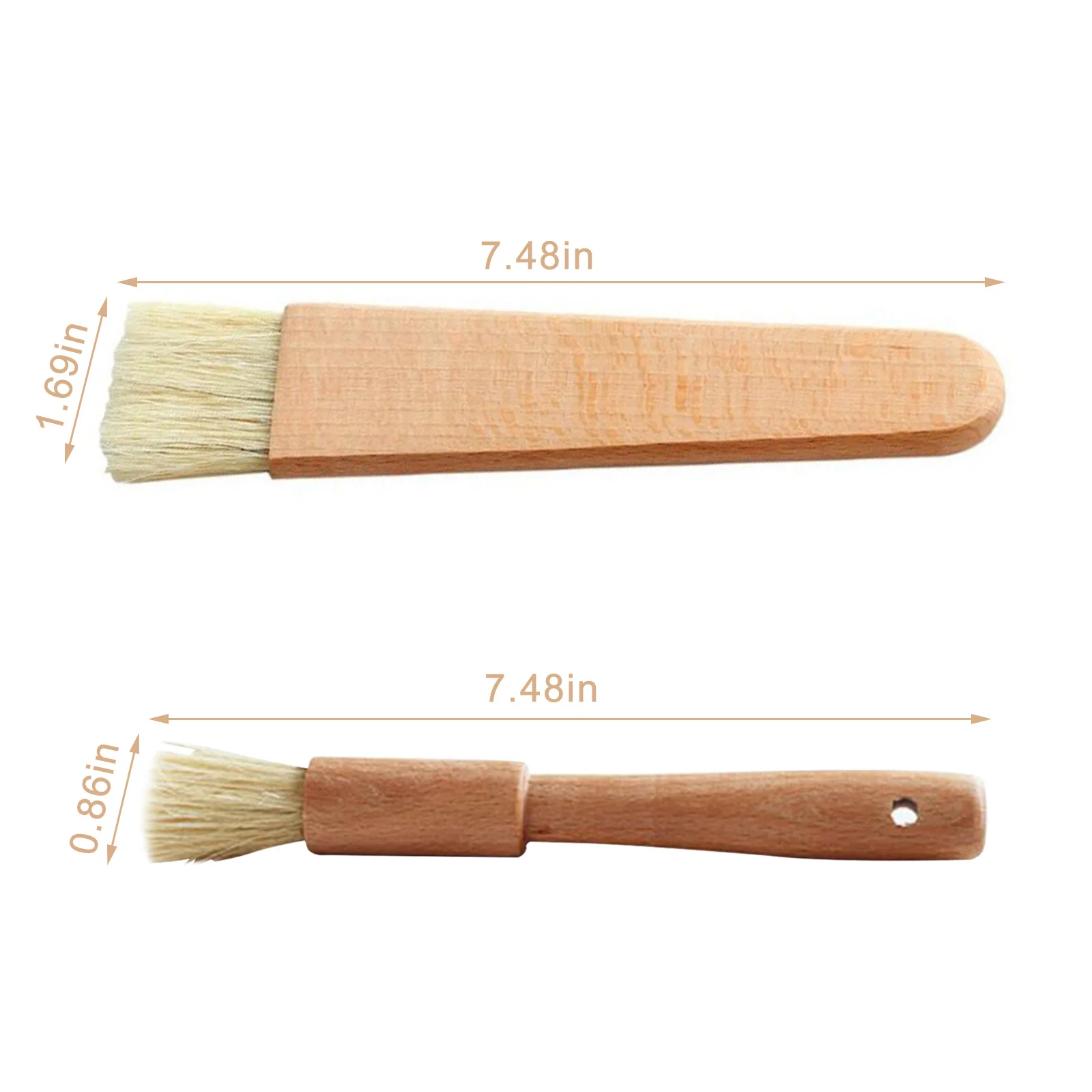2 Pack Pastry Brushes With Natural Wood And Bristles Baking Brushes Cooking Brushes Food Brushes Round And Flat
2 Pack Pastry Brushes With Natural Wood And Bristles Baking Brushes Cooking Brushes Food Brushes Round And Flat