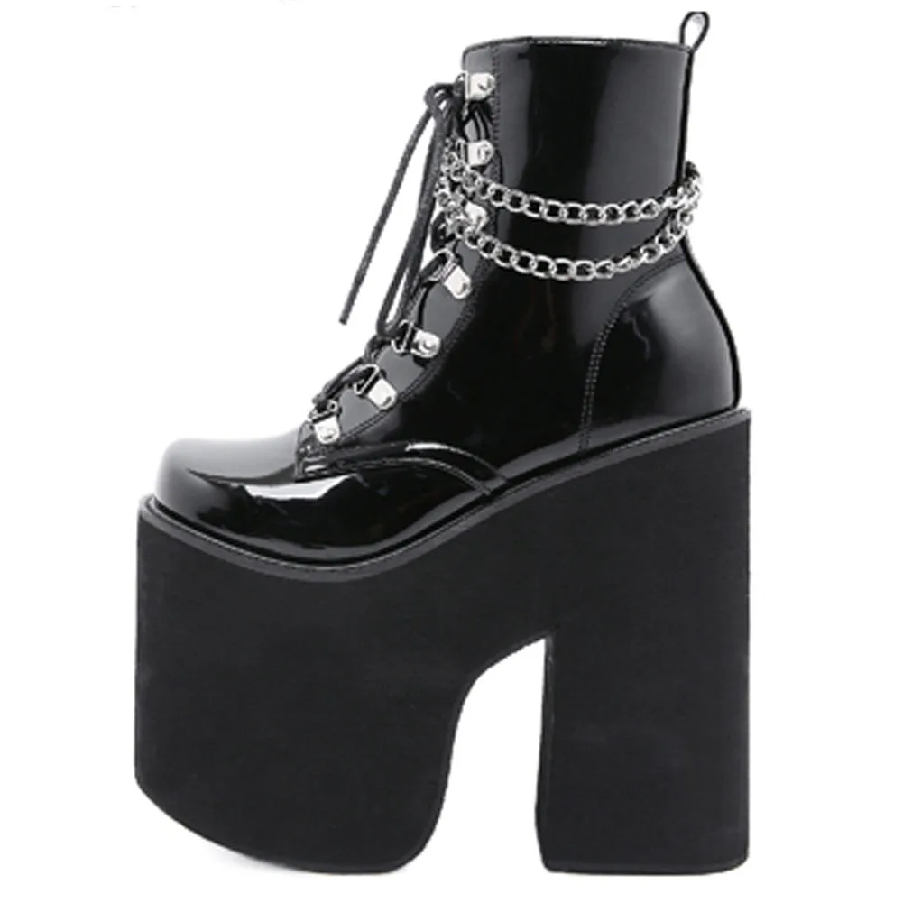 SARAIRIS Big Size 34-43 Female High Platform Boots Thick High Heels Cross Tied Chain Boots Women 2020 Fashion Shoes Woman
SARAIRIS Big Size 34-43 Female High Platform Boots Thick High Heels Cross Tied Chain Boots Women 2020 Fashion Shoes Woman