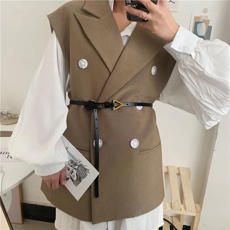 Korean-Style Retro Triangle Thin Women's Narrow Belt Dress Suit Jacket Waist Seal Genuine Leather Fashion
Korean-Style Retro Triangle Thin Women's Narrow Belt Dress Suit Jacket Waist Seal Genuine Leather Fashion