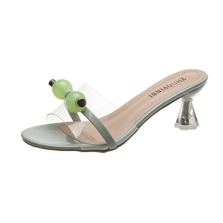 Thin Heels Shoes Transparent Slippers Med Slipers Women Slides Summer 2021 Soft Rubber PU Scandals Casual Leisure Shoes Woman's
Thin Heels Shoes Transparent Slippers Med Slipers Women Slides Summer 2021 Soft Rubber PU Scandals Casual Leisure Shoes Woman's