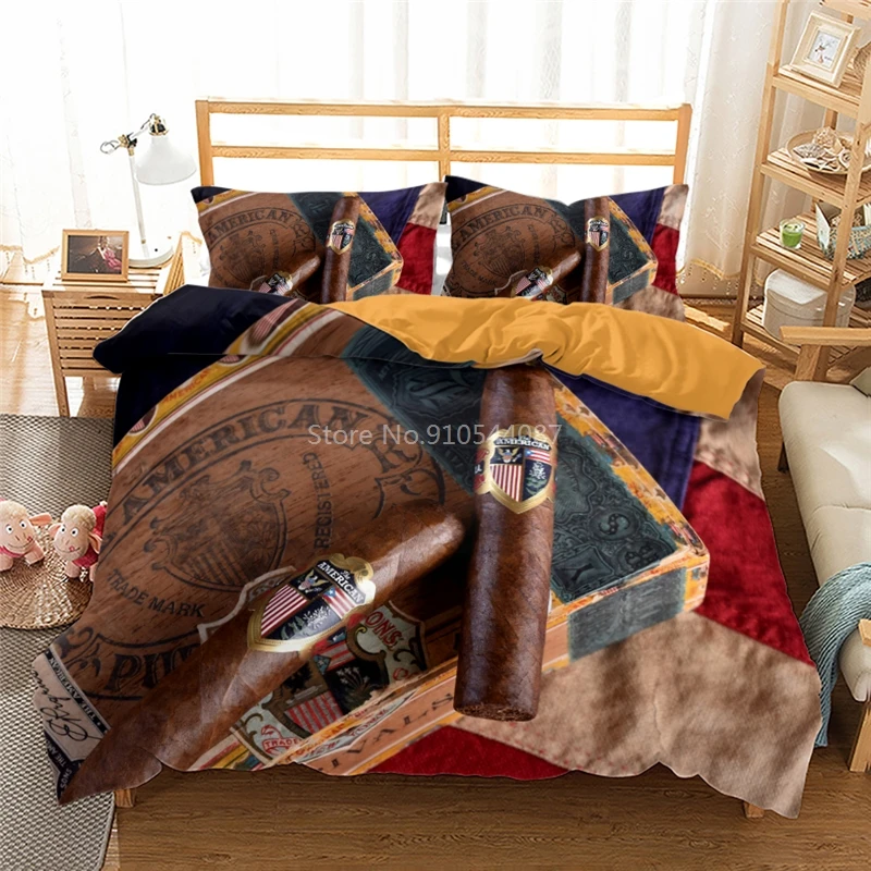 New 3d Cigar Smoke Bedding Set Duvet Cover Set Pillowcase Single Twin Double Queen King Cal King Size Bed Linen Set Bedclothes
New 3d Cigar Smoke Bedding Set Duvet Cover Set Pillowcase Single Twin Double Queen King Cal King Size Bed Linen Set Bedclothes