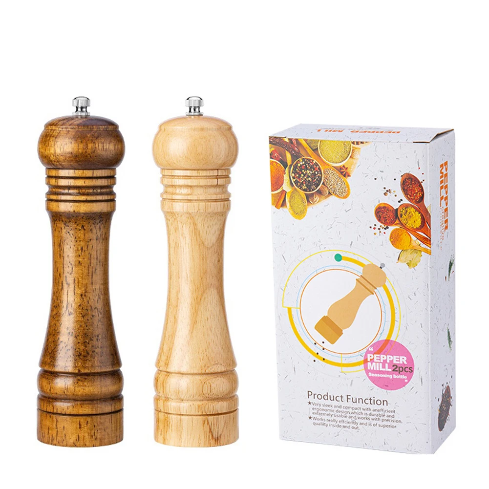 2Pcs 8inch Salt And Pepper Mills Solid Wood Pepper Grinder Salt Shaker Fine And Coarse Adjustable Ceramic Rotor Kitchen Gadget
2Pcs 8inch Salt And Pepper Mills Solid Wood Pepper Grinder Salt Shaker Fine And Coarse Adjustable Ceramic Rotor Kitchen Gadget