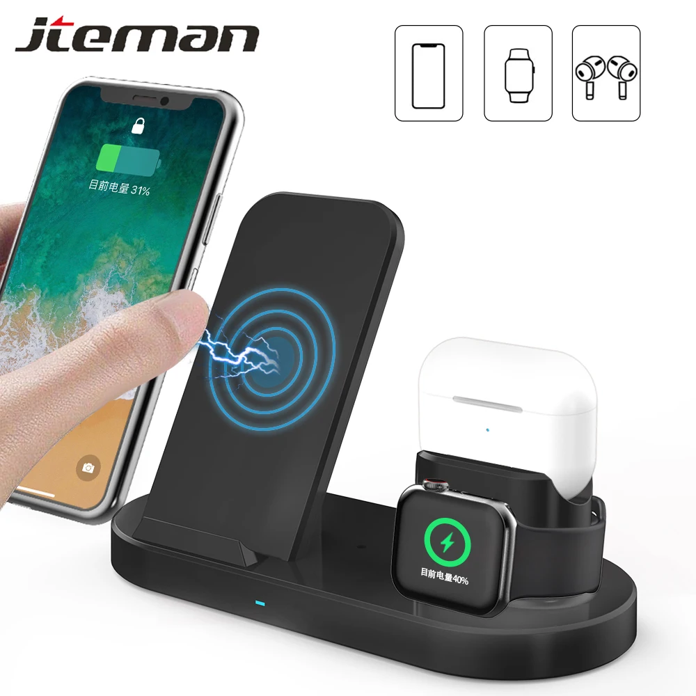 15W Qi Fast Wireless Charger 3 in 1 Stand For iPhone 12 11 XS Max X 8 Plus Airports Pro Apple Watch 6 5 4 Charging Desk Bracket
15W Qi Fast Wireless Charger 3 in 1 Stand For iPhone 12 11 XS Max X 8 Plus Airports Pro Apple Watch 6 5 4 Charging Desk Bracket